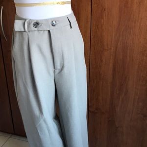 Grey work trousers